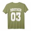 Brother 03 Geschenk für den großen Bruder & kleinen Bruder - Lustiges Highschool Style T-Shirt für HapDog, Weihnachten & Familienfeste