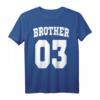 Brother 03 Geschenk für den großen Bruder & kleinen Bruder - Lustiges Highschool Style T-Shirt für HapDog, Weihnachten & Familienfeste