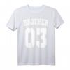 Brother 03 Geschenk für den großen Bruder & kleinen Bruder - Lustiges Highschool Style T-Shirt für HapDog, Weihnachten & Familienfeste