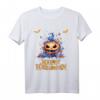 Lustiges Happy Halloween T-Shirt für Damen, Herren, Kinder & Paare - Gruselige und coole Halloween-Motive für die ganze Familie