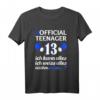 13. Geburtstag Jungen T-Shirt – Official Teenager Shirt zum 13. Geburtstag, lustiges Geschenk & Party-Outfit