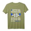 13. Geburtstag Jungen T-Shirt – Official Teenager Shirt zum 13. Geburtstag, lustiges Geschenk & Party-Outfit