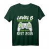Kinder Geburtstagsshirt für Jungen - Level 8 freigeschaltet, Gaming Controller Motiv, Geschenk zum 8. Geburtstag, perfekt für Party & LAN-Party