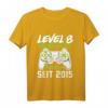 Kinder Geburtstagsshirt für Jungen - Level 8 freigeschaltet, Gaming Controller Motiv, Geschenk zum 8. Geburtstag, perfekt für Party & LAN-Party