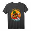 Santa Cruz California Vintage Retro T-Shirt – Surfer & Paddler Geschenk im 80er Style mit Strand- und Sonnenuntergang-Motiv