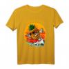 Santa Cruz California Vintage Retro T-Shirt – Surfer & Paddler Geschenk im 80er Style mit Strand- und Sonnenuntergang-Motiv