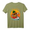 Santa Cruz California Vintage Retro T-Shirt – Surfer & Paddler Geschenk im 80er Style mit Strand- und Sonnenuntergang-Motiv