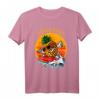 Santa Cruz California Vintage Retro T-Shirt – Surfer & Paddler Geschenk im 80er Style mit Strand- und Sonnenuntergang-Motiv