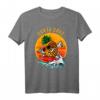 Santa Cruz California Vintage Retro T-Shirt – Surfer & Paddler Geschenk im 80er Style mit Strand- und Sonnenuntergang-Motiv