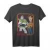 HapDog Pixar Toy Story 4 Woody & Buzz Vintage Portrait T-Shirt - Offiziell lizenziert, ideales Geschenk für Fans