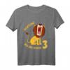 Kinder 3. Geburtstag T-Shirt - Ich bin 3 Jahre Löwe für Mädchen und Jungen, süßes Geschenk für den Kindergeburtstag