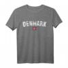 Dänemark Flagge T-Shirt für Damen, Herren & Kinder | Klassisches Design, doppelt genähter Saum, perfektes Geschenk