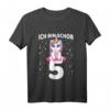 Kinder 5. Geburtstag T-Shirt für Mädchen – Süßes Einhorn Design & Ich Bin Schon 5 Geschenkidee für den Kindergeburtstag