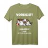 Kuh Schlafshirt Pyjama Nachthemd - Lustiges Schlafoutfit für Damen, Herren und Teenager als Geschenk für Langschläfer und Morgenmuffel