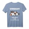 Kuh Schlafshirt Pyjama Nachthemd - Lustiges Schlafoutfit für Damen, Herren und Teenager als Geschenk für Langschläfer und Morgenmuffel