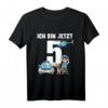 Kinder Polizei T-Shirt zum 5. Geburtstag - Süßes Geschenk für Jungen und Mädchen, ideal für Kindergarten und Schule