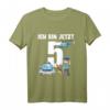 Kinder Polizei T-Shirt zum 5. Geburtstag - Süßes Geschenk für Jungen und Mädchen, ideal für Kindergarten und Schule