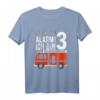 Kinder Geburtstag Feuerwehrauto T-Shirt für 3 Jahre Junge - Lustiges Geschenk für kleine Feuerwehr-Fans