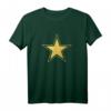 Schwarzes T-Shirt mit goldenen Sternen – Trendiges, niedliches Shirt für Damen, Herren & Kinder, Made in USA