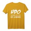 Udo T-Shirt – Lustige Geschenkidee mit Spruch 'Der Mann. Der Mythos. Die Legende.' für Geburtstag, Weihnachten & Party