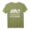 Udo T-Shirt – Lustige Geschenkidee mit Spruch 'Der Mann. Der Mythos. Die Legende.' für Geburtstag, Weihnachten & Party