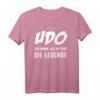 Udo T-Shirt – Lustige Geschenkidee mit Spruch 'Der Mann. Der Mythos. Die Legende.' für Geburtstag, Weihnachten & Party