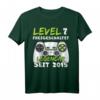 Level 7 Geburtstag Jungen - Lustiges Gamer T-Shirt mit Spruch 'Level 7 Freigeschaltet' für den 7. Geburtstag