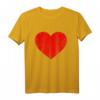 Vintage Rotes Herz Partner T-Shirt - Lustiges Liebesmotiv für Paare, Kinder & Valentinstag Geschenk im Used-Look