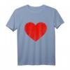 Vintage Rotes Herz Partner T-Shirt - Lustiges Liebesmotiv für Paare, Kinder & Valentinstag Geschenk im Used-Look