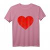 Vintage Rotes Herz Partner T-Shirt - Lustiges Liebesmotiv für Paare, Kinder & Valentinstag Geschenk im Used-Look
