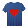 Vintage Rotes Herz Partner T-Shirt - Lustiges Liebesmotiv für Paare, Kinder & Valentinstag Geschenk im Used-Look