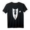 Smoking mit Krawatte T-Shirt – Elegantes Herren T-Shirt für Hochzeiten, Dinner Partys und formelle Anlässe