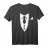 Smoking mit Krawatte T-Shirt – Elegantes Herren T-Shirt für Hochzeiten, Dinner Partys und formelle Anlässe