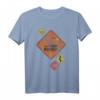 HapDog T-Shirt mit The Road Runner Road Sign - Lizenziertes Warner Bros Cartoon Shirt als Geburtstagsgeschenk