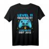 Level 11 Jahre Gamer Geburtstagsshirt für Jungen - Legendär seit 2012 Gaming Controller T-Shirt für Kinder, perfekte Geschenkidee für den Kindergeburtstag