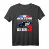 Kinder Polizei T-Shirt zum 3. Geburtstag - Lustiges Geschenk für kleine Polizisten mit Polizeiauto & Sirenen