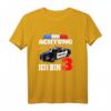 Kinder Polizei T-Shirt zum 3. Geburtstag - Lustiges Geschenk für kleine Polizisten mit Polizeiauto & Sirenen