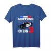 Kinder Polizei T-Shirt zum 3. Geburtstag - Lustiges Geschenk für kleine Polizisten mit Polizeiauto & Sirenen