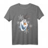 HapDog Frozen Olaf & Schneeflocken Face Portrait T-Shirt - Offiziell lizenzierte Frozen Bekleidung