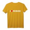 I Love Nerds Herz T-Shirt – Lustiges Geek-Shirt für Fans, Weihnachts- & Geburtstagsgeschenk