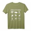 Animals of the World Zoo Keeper T-Shirt - Lustiges Tier Silhouetten Motiv für Tierliebhaber & Zoo Mitarbeiter