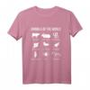 Animals of the World Zoo Keeper T-Shirt - Lustiges Tier Silhouetten Motiv für Tierliebhaber & Zoo Mitarbeiter