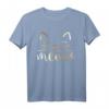 Meow Lustiges Katzengesicht T-Shirt für Katzenfans - Perfekt für Katzenliebhaber, Mädchen und Kinder bei Feiern und Adoptionen