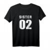 Sister 01 Sister 02 Sister 03 BFF Freundschafts T-Shirt – Vintage Outfits für drei beste Freundinnen, ideales Geschenk zum Geburtstag