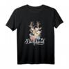 Trachten T-Shirt Damen & Mädchen mit Hirschmotiv – Süßes Landhaus Outfit für Volksfest, Oktoberfest & Zeltfeste, ideales Geschenk für Frauen & Töchter