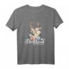 Trachten T-Shirt Damen & Mädchen mit Hirschmotiv – Süßes Landhaus Outfit für Volksfest, Oktoberfest & Zeltfeste, ideales Geschenk für Frauen & Töchter