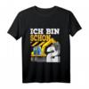 Kinder 2. Geburtstag Bagger T-Shirt – Lustiges Baustellen Outfit für Zweijährige Jungen, ideales Geschenk für Geburtstag & Kindergarten