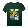 Kinder 2. Geburtstag Bagger T-Shirt – Lustiges Baustellen Outfit für Zweijährige Jungen, ideales Geschenk für Geburtstag & Kindergarten