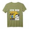 Kinder 2. Geburtstag Bagger T-Shirt – Lustiges Baustellen Outfit für Zweijährige Jungen, ideales Geschenk für Geburtstag & Kindergarten