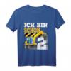Kinder 2. Geburtstag Bagger T-Shirt – Lustiges Baustellen Outfit für Zweijährige Jungen, ideales Geschenk für Geburtstag & Kindergarten